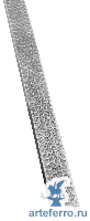 Поручень кованый с узором 40х8 мм, L 3000мм