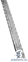 Поручень кованый с узором 40х8 мм, L 3000мм