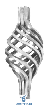 Корзинка с основанием 12мм, 55х130мм